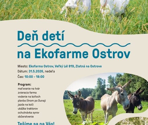 Srdečne pozývame návštevníkov na náš prvý Deň detí na Ekofarme Ostrov.
